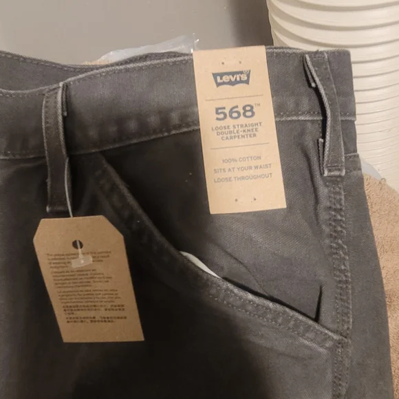 Mens Levi's Workwear568  Loose Straight Carpenter Men's Pants 33x30 - Picture 7 of 13